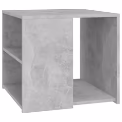 vidaXL Tavolino Grigio Cemento 50x50x45 cm in Legno Multistrato - Vista aggiuntiva 2