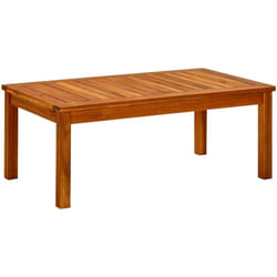 Tavolino da Giardino, Tavolino basso 90x50x36 cm in Legno Massello di Acacia Vidaxl