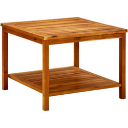 Tavolino da Salotto in Legno di Acacia con ripiano inferiore varie misure dimensioni : 60x60x45 cm