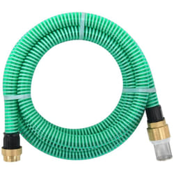 Vidaxl - Tubo di Aspirazione con Raccordi in Ottone Verde 1,1' 7 m pvc