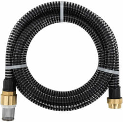 Vidaxl - Tubo di Aspirazione con Connettori in Ottone 3 m 25 mm Nero