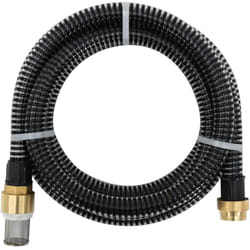 Vidaxl - Tubo di Aspirazione con Raccordi in Ottone Nero 1,1' 7 m pvc