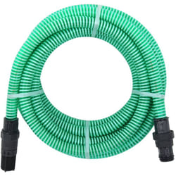 Tubo di Aspirazione con Raccordi in Ottone Verde 1' 7 m pvc Vidaxl 46488
