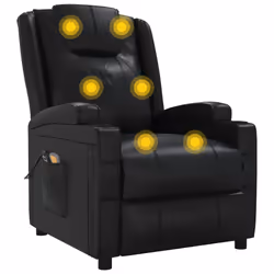 VidaXL 3073795 sedia massaggiante elettrica Nero - Vista aggiuntiva 8