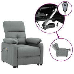 VidaXL 3073813 sedia massaggiante elettrica Grigio