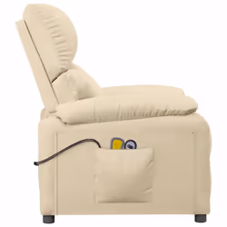 VidaXL 3073826 sedia massaggiante elettrica Crema - Vista aggiuntiva 5