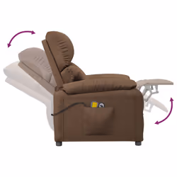 VidaXL 3073829 sedia massaggiante elettrica Marrone - Vista aggiuntiva 8