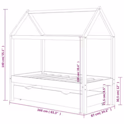 VidaXL 322137 lettino per bambini Legno - Vista aggiuntiva 7