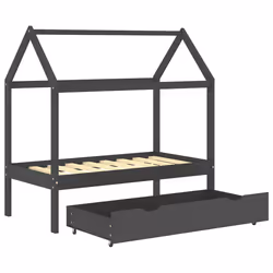 VidaXL 322142 lettino per bambini Grigio Legno - Vista aggiuntiva 5