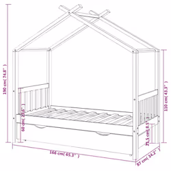 VidaXL 322146 lettino per bambini Legno - Vista aggiuntiva 7
