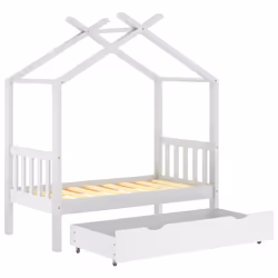 VidaXL 322148 lettino per bambini Bianco Legno - Vista aggiuntiva 5