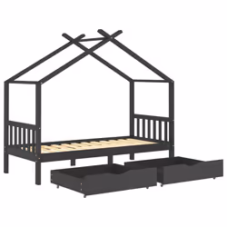 VidaXL 322153 lettino per bambini Grigio Legno - Vista aggiuntiva 5
