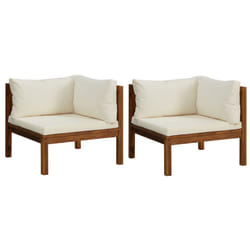 VidaXL 316279 panca da esterno Legno di acacia, Tessuto, Poliestere