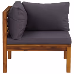 VidaXL 316280 panca da esterno Legno di acacia, Tessuto, Poliestere