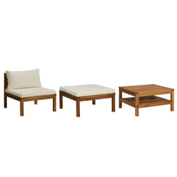 VidaXL 316285 panca da esterno Legno di acacia, Tessuto, Poliestere