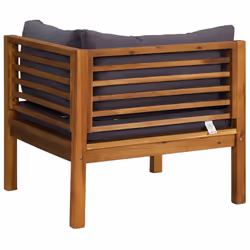 VidaXL 316293 panca da esterno Legno di acacia, Tessuto, Poliestere - Vista aggiuntiva 5