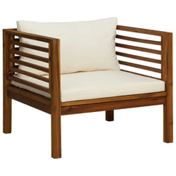 VidaXL 316294 panca da esterno Legno di acacia, Tessuto, Poliestere
