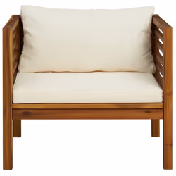 VidaXL 316294 panca da esterno Legno di acacia, Tessuto, Poliestere