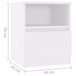 VidaXL 806157 comodino Bianco - Vista aggiuntiva 6