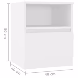 VidaXL 806158 comodino Bianco - Vista aggiuntiva 8
