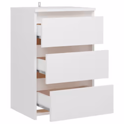 VidaXL 806211 comodino Bianco - Vista aggiuntiva 4