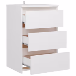 VidaXL 806212 comodino Bianco - Vista aggiuntiva 5