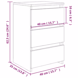 VidaXL 806219 comodino Colore cemento - Vista aggiuntiva 8