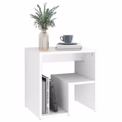 VidaXL 806329 comodino Bianco - Vista aggiuntiva 5