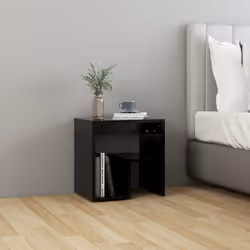 VidaXL 806331 comodino Nero - Vista aggiuntiva 6