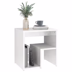 VidaXL 806340 comodino Bianco - Vista aggiuntiva 5