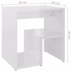 VidaXL 806340 comodino Bianco - Vista aggiuntiva 6