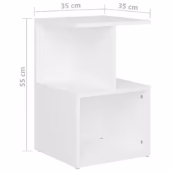 VidaXL 806347 comodino Bianco - Vista aggiuntiva 6