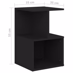 VidaXL 806348 comodino Nero - Vista aggiuntiva 6