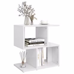 VidaXL 806364 comodino Bianco - Vista aggiuntiva 4