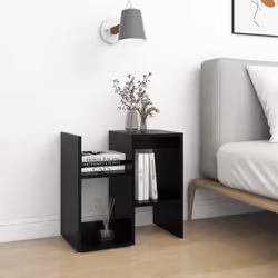vidaXL Comodini 2pz Neri 50x30x51,5 cm in Legno Multistrato - Vista aggiuntiva 3