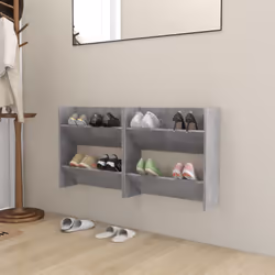 Le vostre scarpe saranno sempre organizzate e a portata di mano con questa moderna scarpiera a muro! È caratterizzata da un d ...