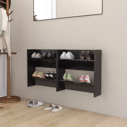 Le vostre scarpe saranno sempre organizzate e a portata di mano con questa moderna scarpiera a muro! È caratterizzata da un d ...
