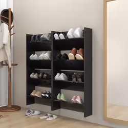 Le vostre scarpe saranno sempre organizzate e a portata di mano con questa moderna scarpiera a muro! È caratterizzata da un d ...