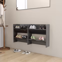 Le vostre scarpe saranno sempre organizzate e a portata di mano con questa moderna scarpiera a muro! È caratterizzata da un d ...
