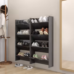 Le vostre scarpe saranno sempre organizzate e a portata di mano con questa moderna scarpiera a muro! È caratterizzata da un d ...