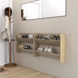 Le vostre scarpe saranno sempre organizzate e a portata di mano con questa moderna scarpiera a muro! È caratterizzata da un d ...