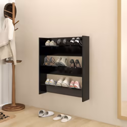 Le vostre scarpe saranno sempre organizzate e a portata di mano con questa moderna scarpiera a muro! È caratterizzata da un d ...