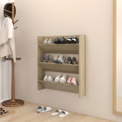 Le vostre scarpe saranno sempre organizzate e a portata di mano con questa moderna scarpiera a muro! È caratterizzata da un d ...