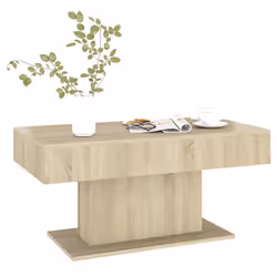 vidaXL Tavolino da Salotto Rovere Sonoma 96x50x45cm Legno Multistrato - Vista aggiuntiva 3