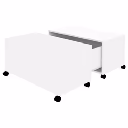 vidaXL Tavolino da Salotto Bianco 75x75x38 cm in Legno Multistrato - Vista aggiuntiva 2