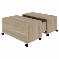 vidaXL Tavolino da Salotto Rovere Sonoma 75x75x38 cm Legno Multistrato - Vista aggiuntiva 2