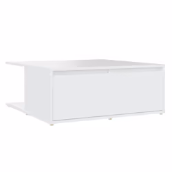 vidaXL Tavolino da Salotto Bianco 80x80x31 cm in Legno Multistrato - Vista aggiuntiva 2