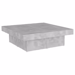 vidaXL Tavolino da Salotto Grigio Cemento 90x90x28cm Legno Multistrato - Vista aggiuntiva 2