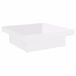 vidaXL Tavolino da Salotto Bianco Lucido 90x90x28 cm Legno Multistrato - Vista aggiuntiva 2