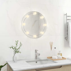 Vidaxl - Specchio da Parete Rotondo con Luci led in Vetro 60459